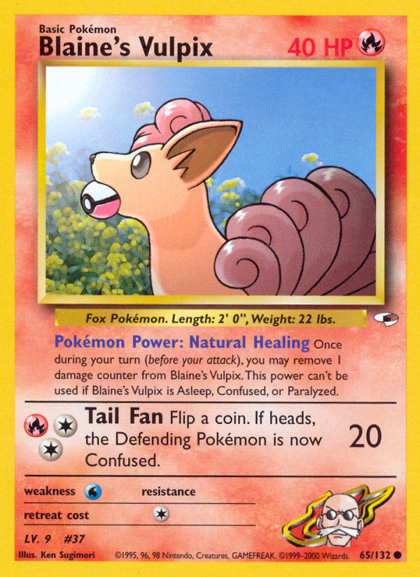 Gym Heroes Blaine's Vulpix #65/132 unlimited